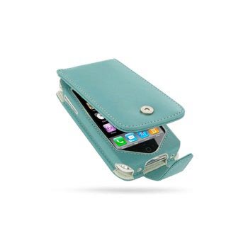 Apple iPhone 3G, 3GS PDair Ledertasche - Aqua