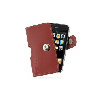 Apple iPhone 3G, 3GS PDair Ledertasche - Rot