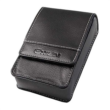 Casio EX-CASEBD15 Kunstleder Tasche - Exilim High Speed EX-FC100, EX-ZR10 - Schwarz