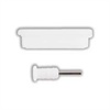 Staubschutz-Set - iPhone 4, 4S, iPhone 3G, 3GS, iPod - Weiss