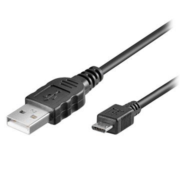 Goobay USB 2.0 / MicroUSB Kabel - Schwarz
