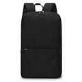 Große Kapazität Student Rucksack tragbare Leinwand Schultasche Reise Computer Laptop Umhängetasche - schwarz