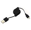 Ausziehbares USB / microUSB kabel - Schwarz