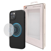iPhone 15 Plus Saii Premium MagSafe Liquid Silikon Case - Schwarz