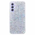 Samsung Galaxy S23 FE Glitter Flakes TPU Hülle - Silber