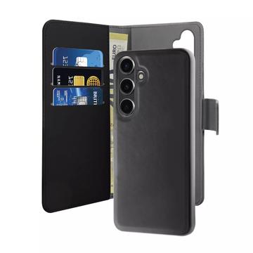 Samsung Galaxy S24 Puro 2-in-1 Magnetische Wallet Hülle - Schwarz