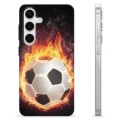 Samsung Galaxy S24 TPU Hülle - Fußball Flamme