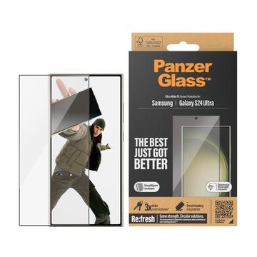 Samsung Galaxy S24 Ultra PanzerGlass Ultra-Wide Fit EasyAligner Panzerglas - 9H - Schwarz Rand