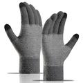 WM 1 Paar Unisex gestrickte warme Handschuhe Touchscreen dehnbare Fäustlinge mit Strickfutter Handschuhe