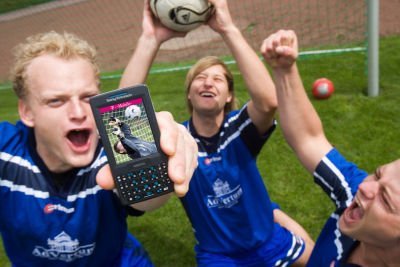 Fusball per Handy