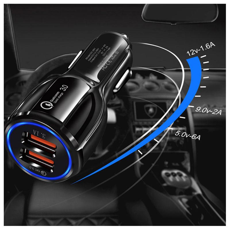 Quick Charge Kfz-Ladegerät Schnelladegerät für Auto