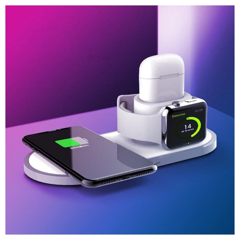 Wireless Ladestation Kabellose Dockingstation für Apple Watch, AirPods und iPhone