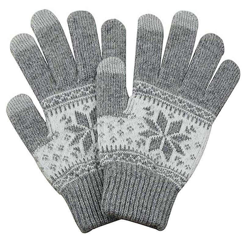 Handschuhe mit Touchscreen - Grau