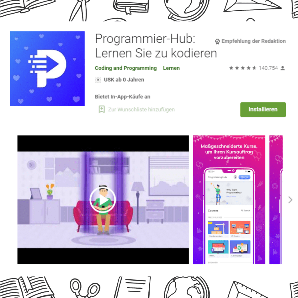 Programmer-Hub Kodierung-App