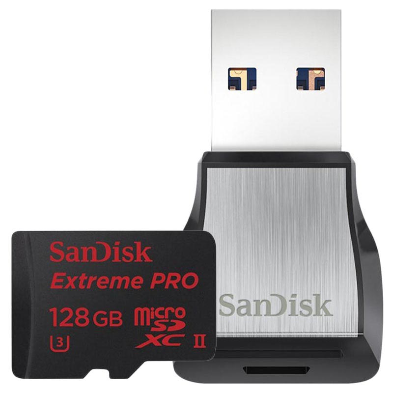 SanDisk Extreme Pro MicroSDXC-Speicherkarte SanDisk Extreme Pro Karte mit Speicherkartenleser