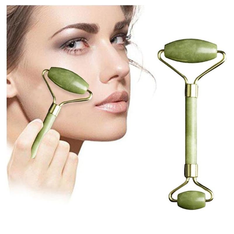 Massageroller Gesichtsschaber - Natural Jade