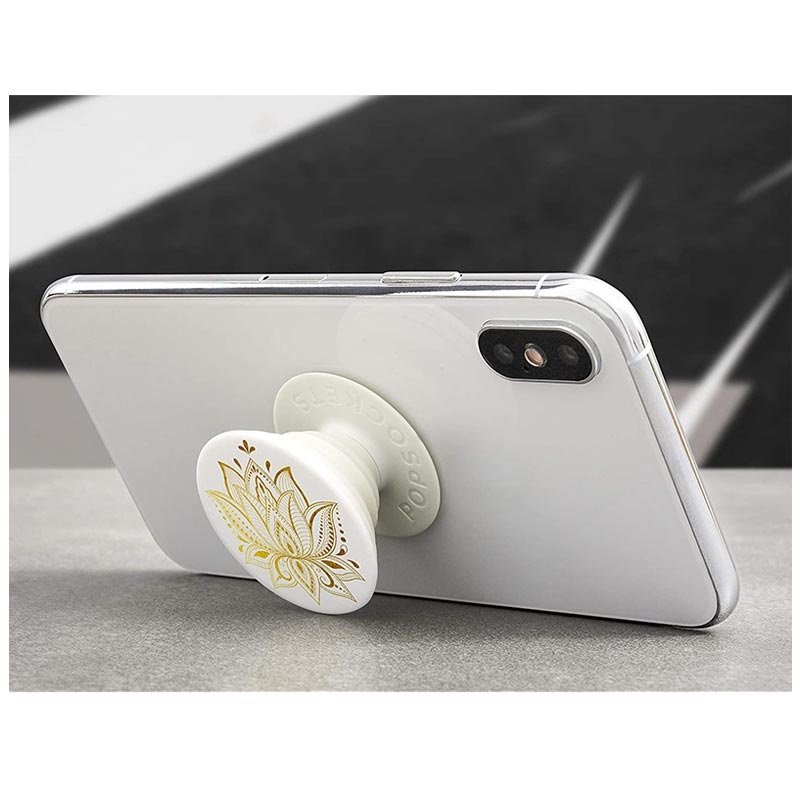 Goldene Blume Muster PopSocket