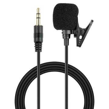 1.5m Dual-Capsule Clip-On Lavalier-Mikrofon