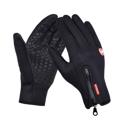 B-Forest Winddichte Touchscreen-Handschuhe - L - Schwarz