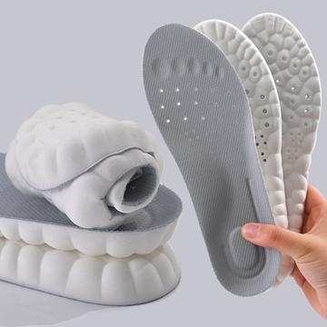 1 Paar atmungsaktive Einlegesohlen für Schuhe, Stiefel und Turnschuhe - 4D