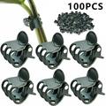 100 Stk. Kunststoff Garten Pflanze Unterstützung Clips / Klammern