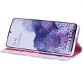 Daisy Pattern Samsung Galaxy S20 Schutzhülle mit Geldbörse