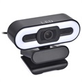 1080p Full HD Webcam mit Mikrofon und LED-Aufheller A55