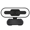 1080p Full HD Webcam mit Mikrofon und LED-Aufheller A55