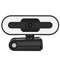 1080p Full HD Webcam mit Mikrofon und LED-Aufheller A55