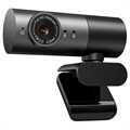 1080p Webcam mit Autofocus und Lautsprecher - 2MP - Schwarz