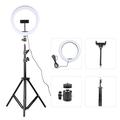 10" USB Powered Ring Light mit 160cm Teleskopstativ für Live Broadcast Videoaufnahmen