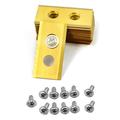 12er-Pack Messer für Worx Landroid L/M/Vision/S Rasenmäherroboter - Gold