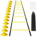 Sport Agility Leiter-Set mit 12 Kegeln - 6m