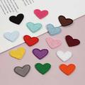 15 Pcs buntes Herz Bügelflicken - für Kleidung & Zubehör