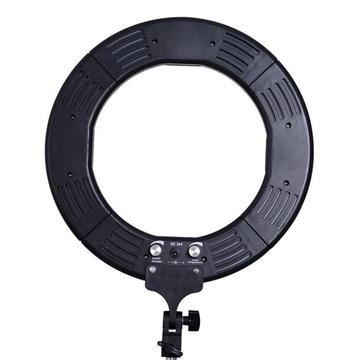 18" dimmbare Desktop LED Selfie Ring Licht Fill-in Lampe Studio Fotografie Beleuchtung mit Handy-Halter - Schwarz