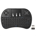 2.4Ghz Drahtlose Mini Tastatur mit Touchpad - Schwarz