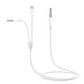 2 in 1 3.5mm AUX Audiokabel MH030 - iOS, Android - Weiß