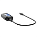 2-in-1 Bluetooth-Audio-Adapter mit LCD-Display RT11 - Schwarz