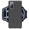 2-in-1 Abnehmbares Samsung Galaxy S20 FE Sportarmband - Schwarz