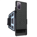 2-in-1 Abnehmbares Samsung Galaxy S20 FE Sportarmband - Schwarz