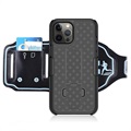 2-in-1 Abnehmbares iPhone 12 Pro Max Sportarmband - Schwarz