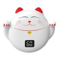 2 in 1 Digitalanzeige 3s schnelle Erwärmung Cartoon Handwärmer 10000mAh tragbare Powerbank - Lucky Cat