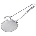 2-in-1 Edelstahl Löffel mit Filter und Seiher - Silber