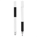 2-in-1 Universal Kapazitiver Touchscreen Eingabestift - 2 Stk. - Silber