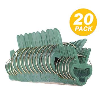 20 Stk. Pflanzenklammer-Set / Pflanzenklammern zum Binden von Pflanzen & Blumen