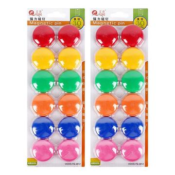24 Stk. Multicoroled Mini Runde Magnete für Whiteboard und Büro Verwendung - 30mm