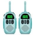 2Pcs DJ100 Kinder Walkie Talkie Spielzeug Kinder Interphone Mini Handheld Transceiver 3KM Reichweite UHF Radio mit Lanyard