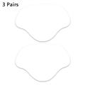 3 Paar Fersenkappen für Schuhe und Turnschuhe, Ferseneinlagen - 8.5x5.8cm - Weiß