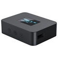 3-in-1 Bluetooth Audio Sender mit LCD Bildschirm - Schwarz