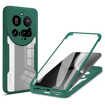 Xiaomi 15 Ultra 360 Schutz Hülle - Grün / Durchsichtig